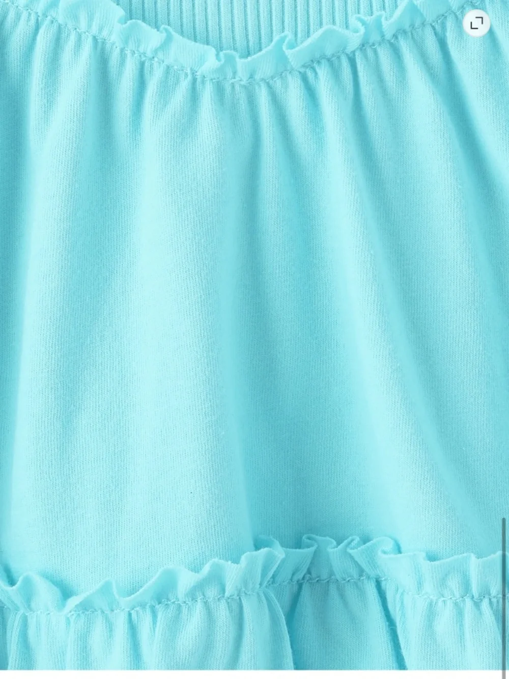 The Children’s Place Girls Pastel Blue Sleeveless Ribbed Tiered V-Waist Dress